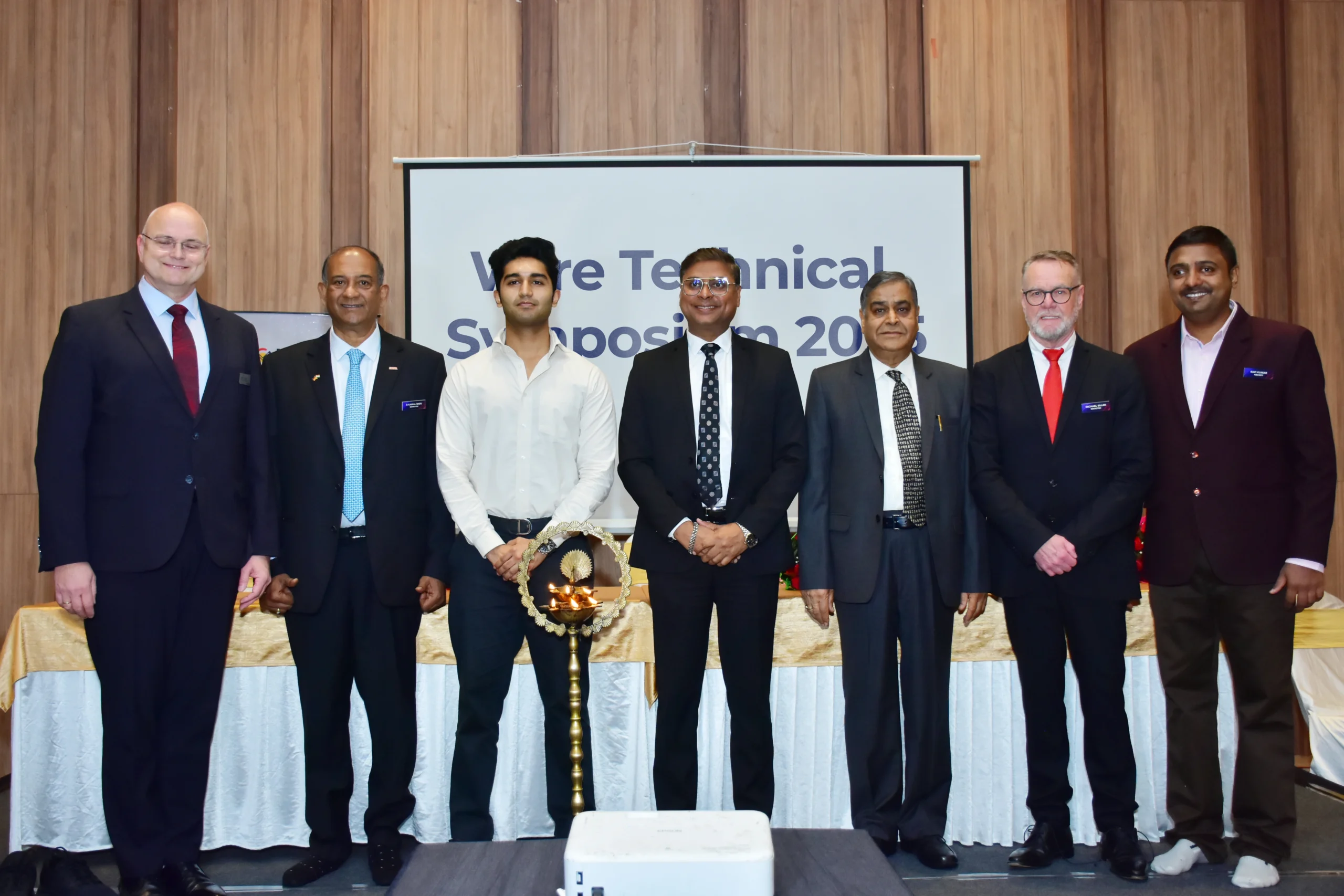 Technical Symposium of wire 2025 stakeholders posing at the event